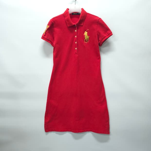 폴로랄프로렌 빅포니 골드 자수 PK 원피스(55)