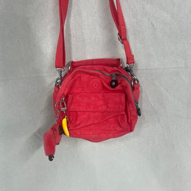 kipling 키플링 미니 힙색 크로스백 핑크
