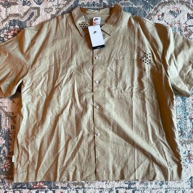 나이키 라이프 리넨 숏슬리브 셔츠(새제품.XXL)