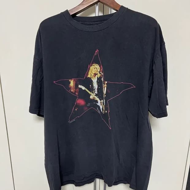 빈티지 너바나 티셔츠 xl