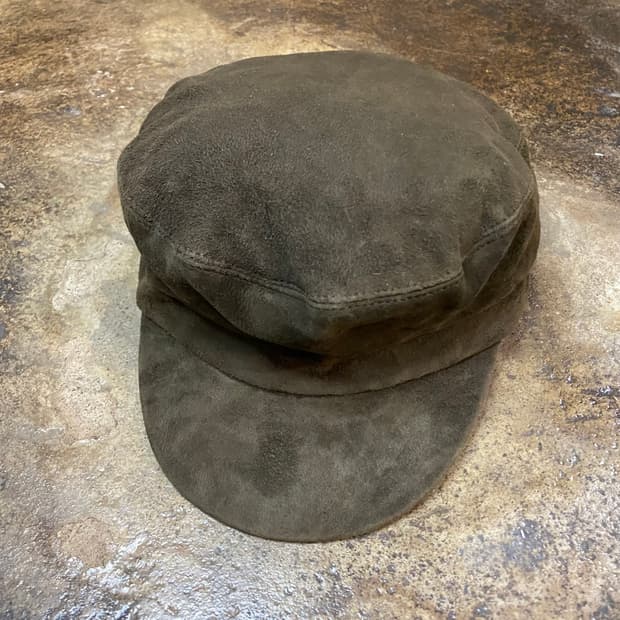 (1)키지마타카유키 고트스킨 스웨이드 캡