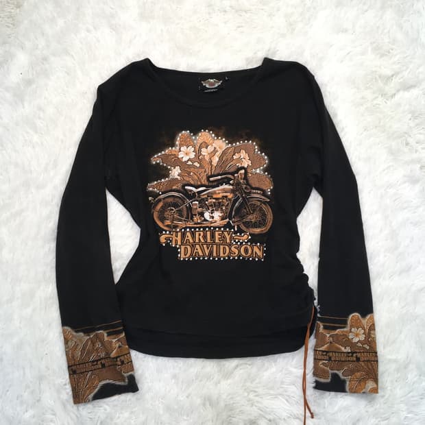 할리데이비슨 큐빅 셔링 긴팔