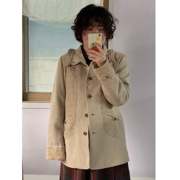 레이스 프릴 울자켓