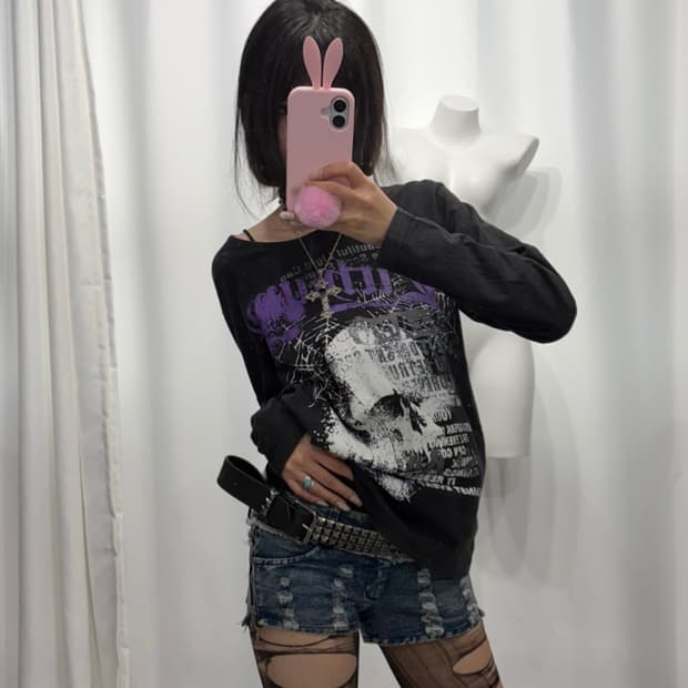 🎸블랙 프린팅 롱슬리브🎸