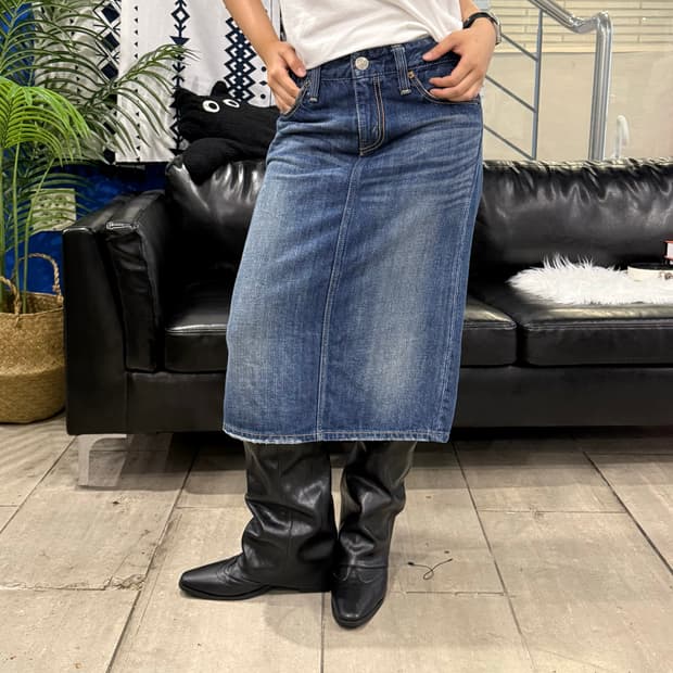 Levi’s H라인 미디 데님 스커트