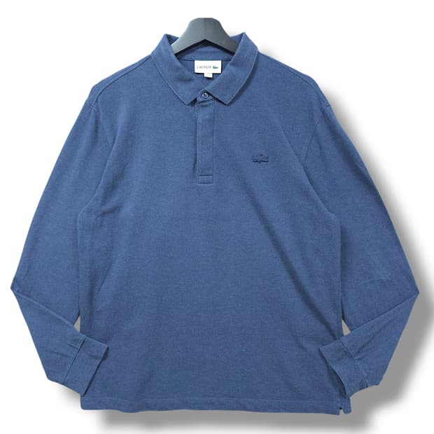 [105] 라코스테 멜란지 블루 파리 긴팔 카라티셔츠