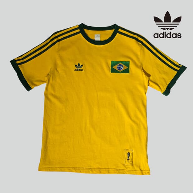 [M]아디다스 피파 브라질 반팔 링거티셔츠
