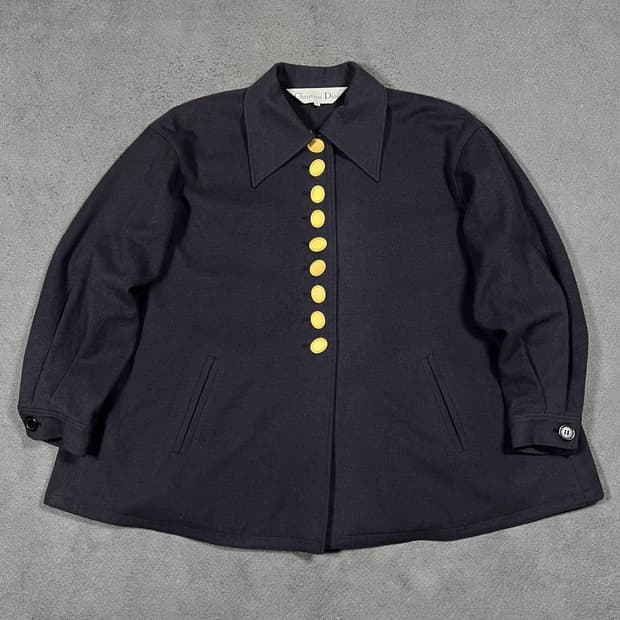90's 디올 금장 울 자켓