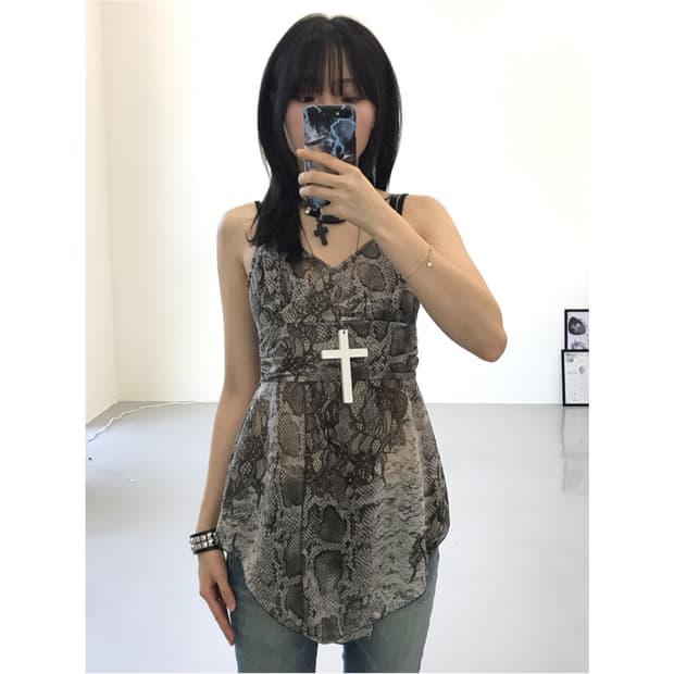 Jpn Poly Animal Sleeveless T-Shirts