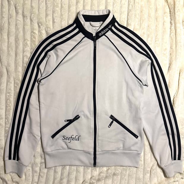 아디다스 빈티지 시필드 흰검 크롭 트랙탑 저지 져지 집업