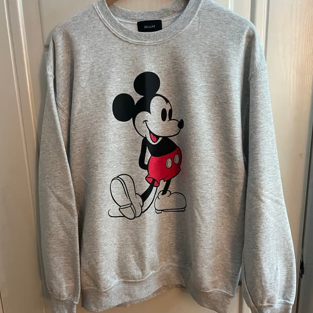 [L]DELUXE2003 mickey 스웻셔츠 그레이컬러