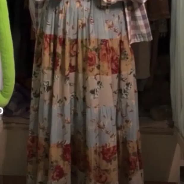 빈티지 모리 꽃무늬 스커트