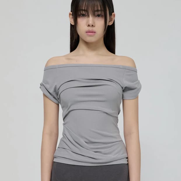 플레어업 드레이프 탑 그레이