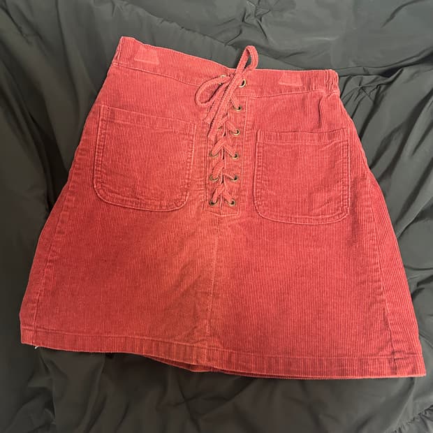 Red Coquette skirt