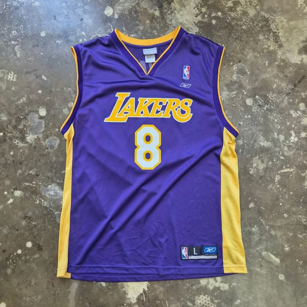 L) 빈티지 리복 LA 레이커스 코비브라이언트 져지 NBA 유니폼