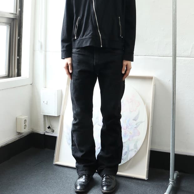 리바이스 흑청 부츠컷 517 데님 팬츠