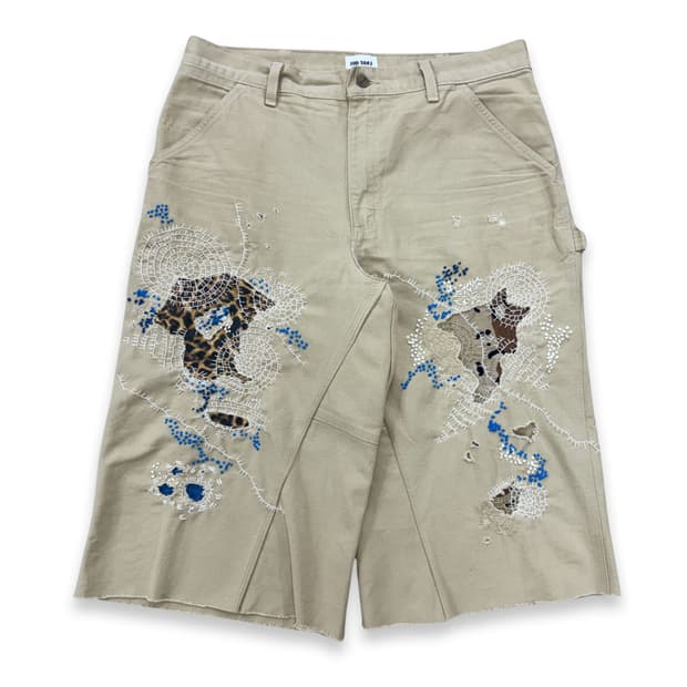 Carhartt Boro Sashiko Distressed Shorts