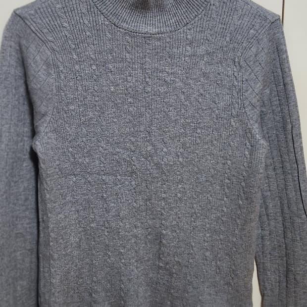 Closshi 일본 빈티지 그레이 폴라티