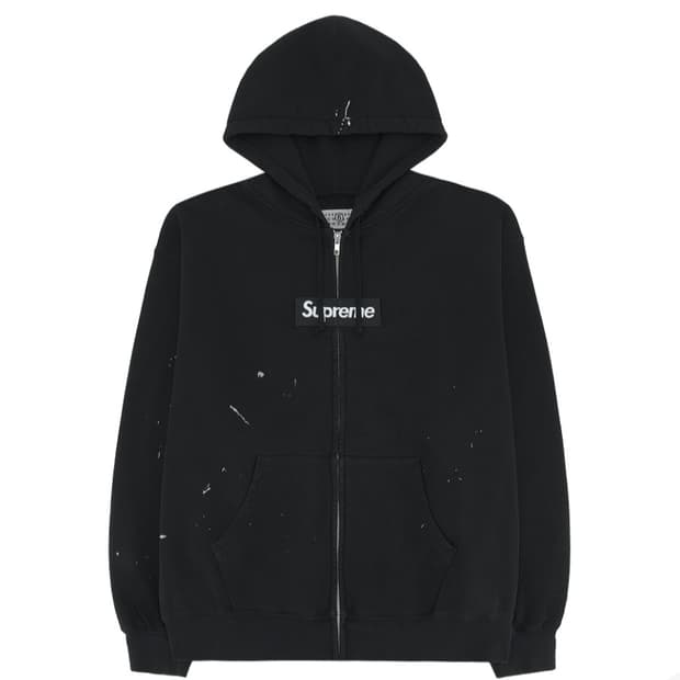 슈프림 마르지엘라 박스로고 후드집업[XL]