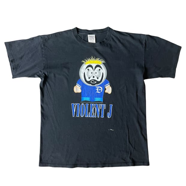 빈티지 90s Insane Clown Posse Violent J 티셔츠