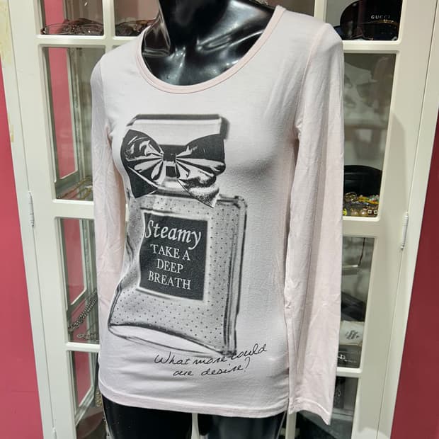 sorridere long sleeve 소리데레 향수 그래픽 롱슬리브