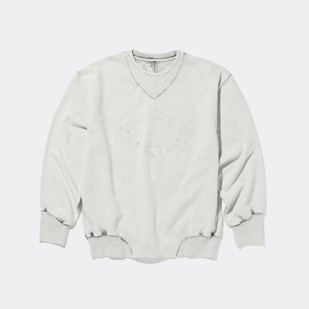 [M] 미스치프 가제트 크루넥 스웨트셔츠 블리치드 카키