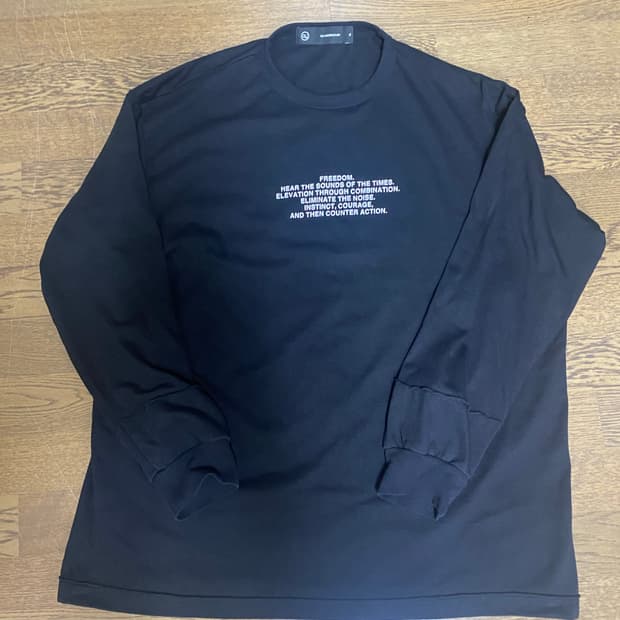 언더커버 GU freedom 롱슬리브 블랙 xl