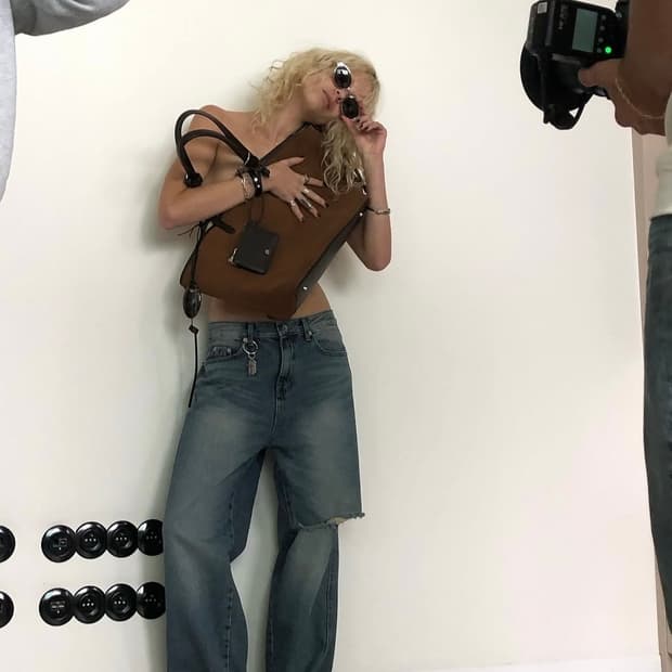 [714center]TOTTI BAG(SUEDE TAN)