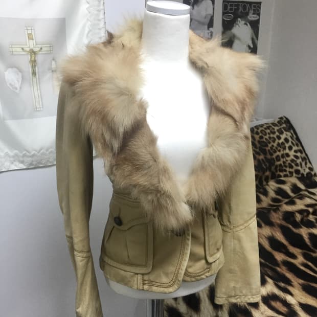 Fairy grunge fur jacket