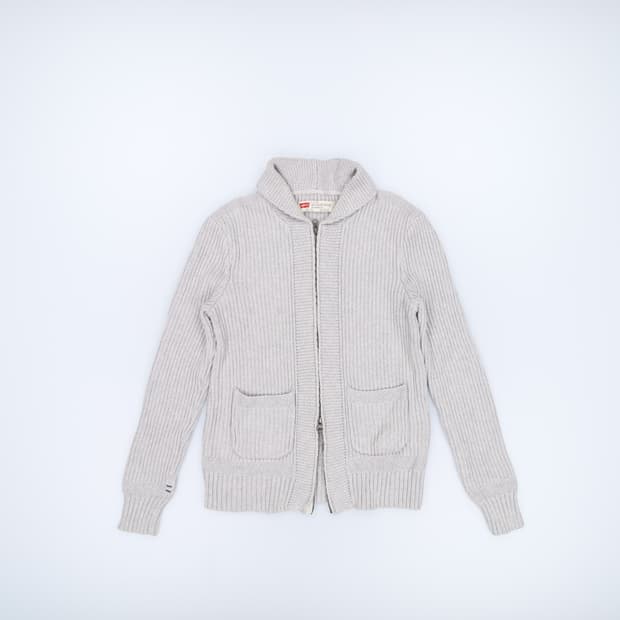 [S.P.CH] 리바이스 여성 숄카라 투웨이 니트집업 1103HR1