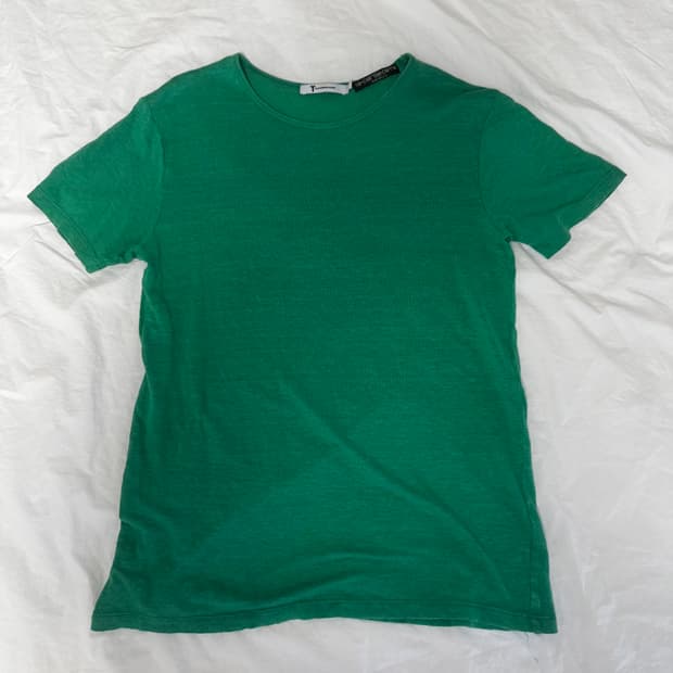 알랙산더 왕 그린 린넨 티 XS