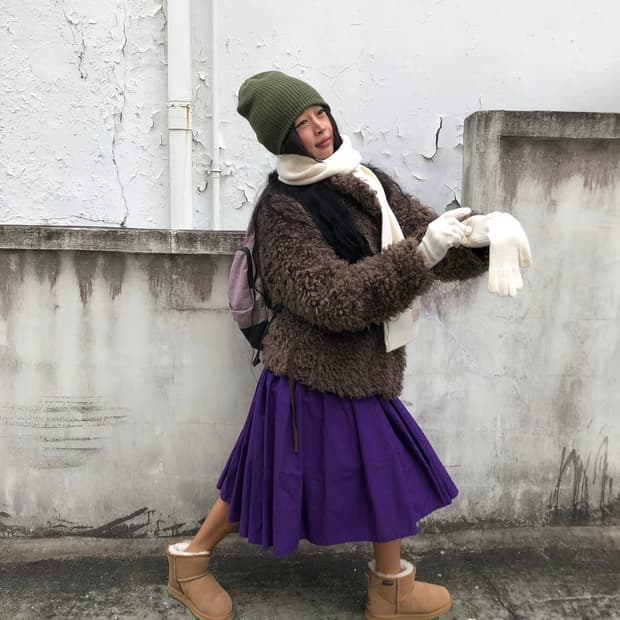 코이세이오 헤어리 퍼 자켓 브라운 COYSEIO JACKET BROWN