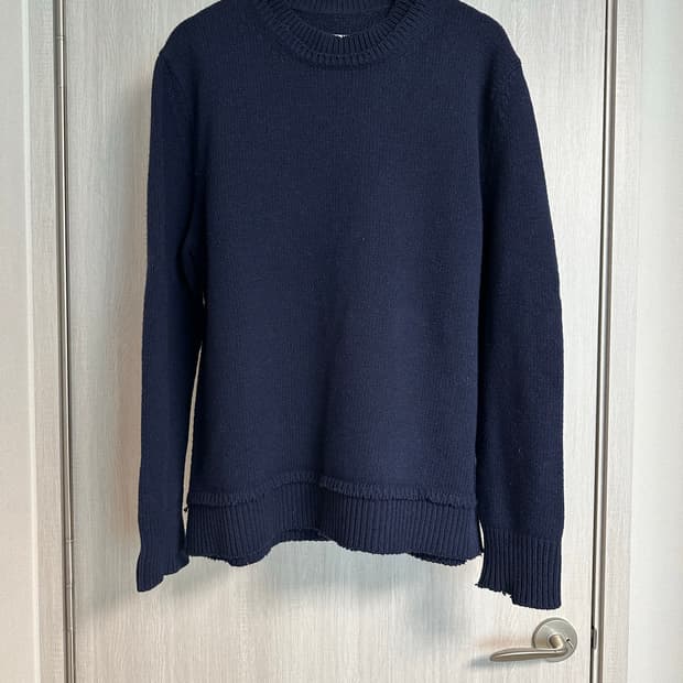 마르지엘라 레이어드 엘보우패치 니트