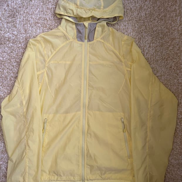 산산기어 STREAMLINE HOOD JACKET 바람막이 레몬