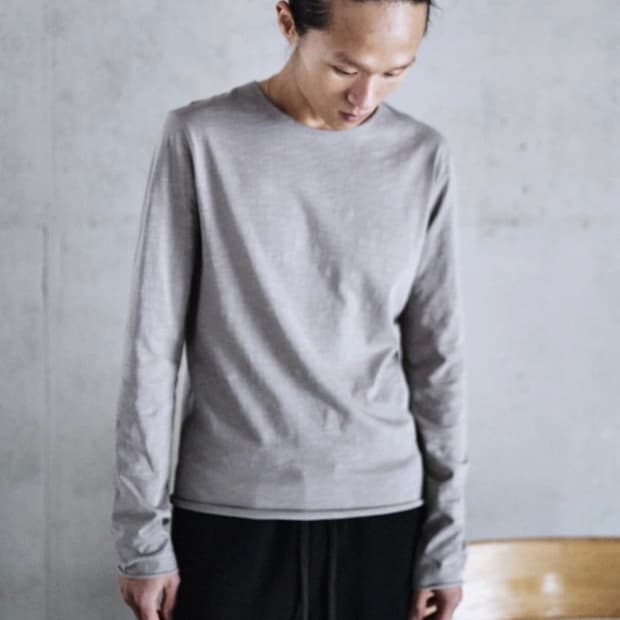 모노프리베 텍스처드 롱슬리브 포그 fog 1사이즈