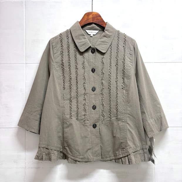 SOIRELLA 자수 프릴 모리걸 페어리 자켓 JPN