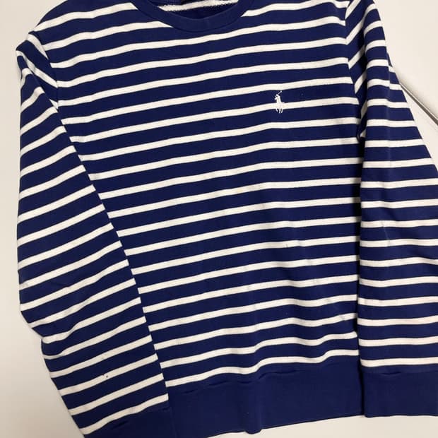 폴로 스트라이프 맨투맨