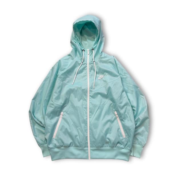 Nike 윈드러너  아쿠아/라이트 우븐 후드 집업 자켓