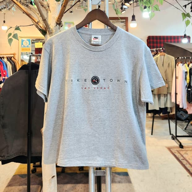 90s 미국산 나이키 그레이 반팔티