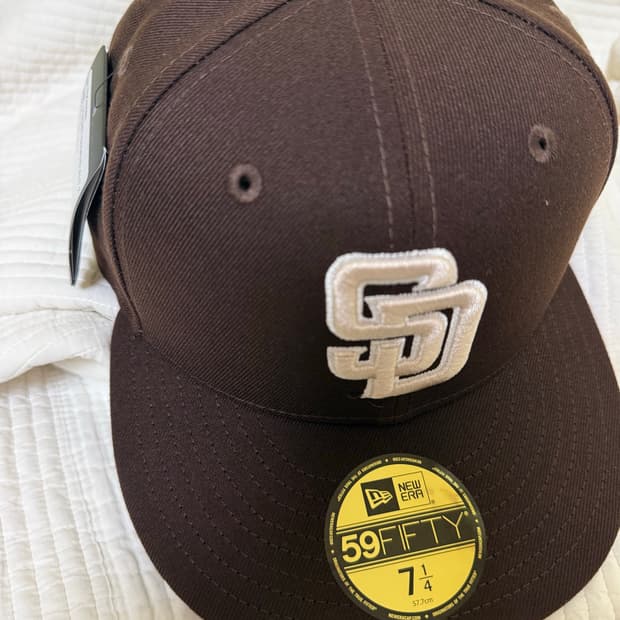 뉴에라 MLB 어센틱 샌디에이고 파드리스 피티드캡 얼트 브라운