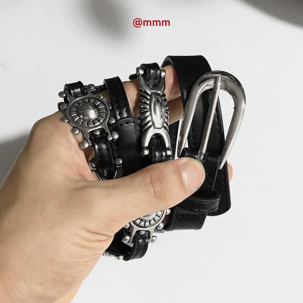 [Unisex] 웨스턴 카우보이 버클 벨트