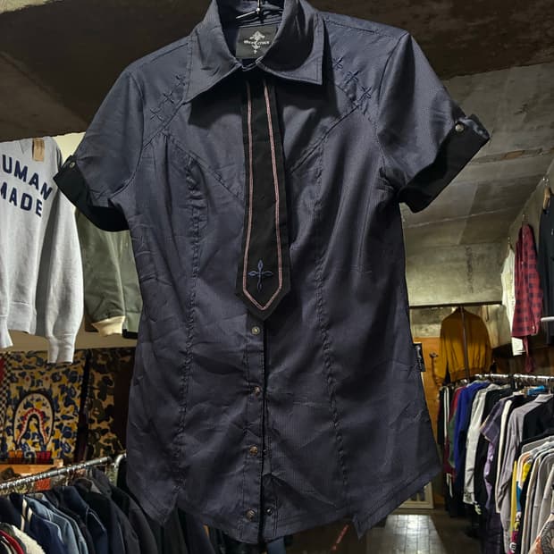 Ozz Croce 오즈온 넥타이 포인트 셔츠