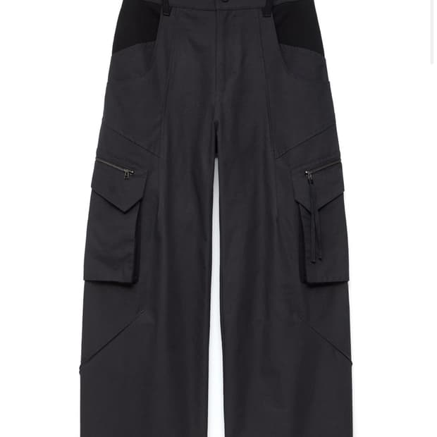 해칭룸 Darted Cargo Pants (블랙) 