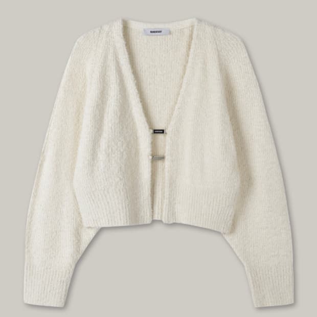 리멘터리 버클 가디건 블랙