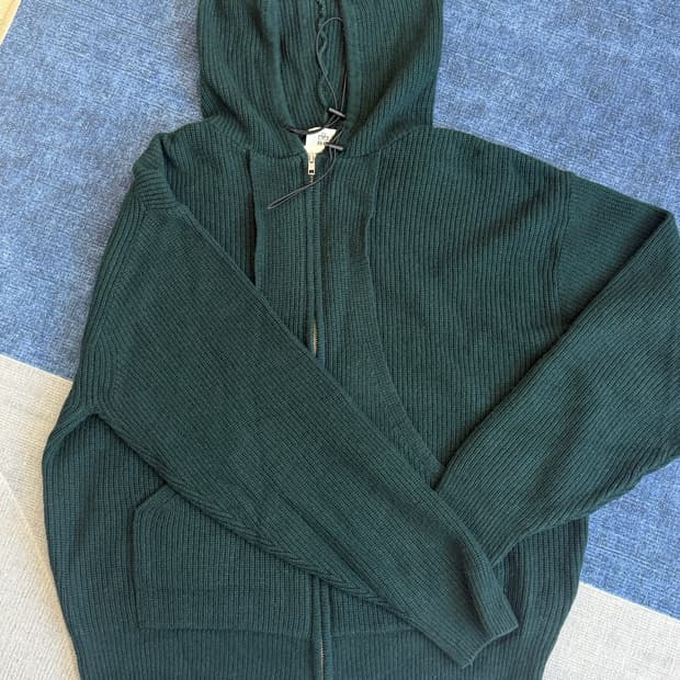 폴리테루 x 월스와일 무브먼트 플리시 니트 후드 집업