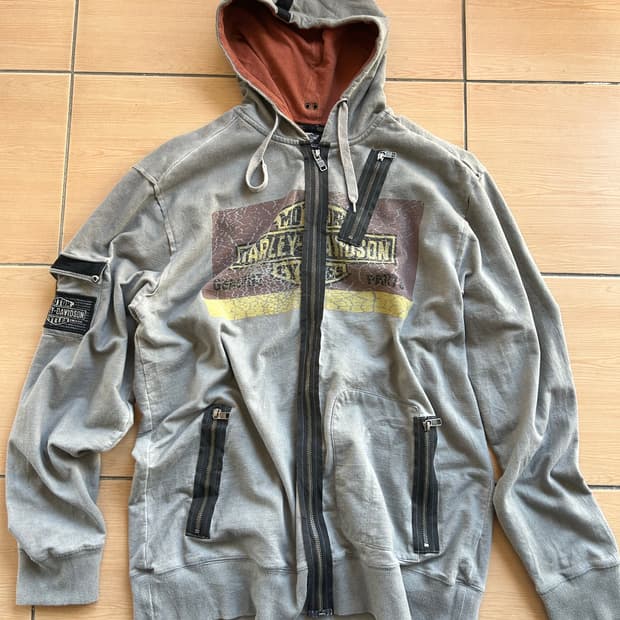빈티지 할리데이비슨 후드집업
