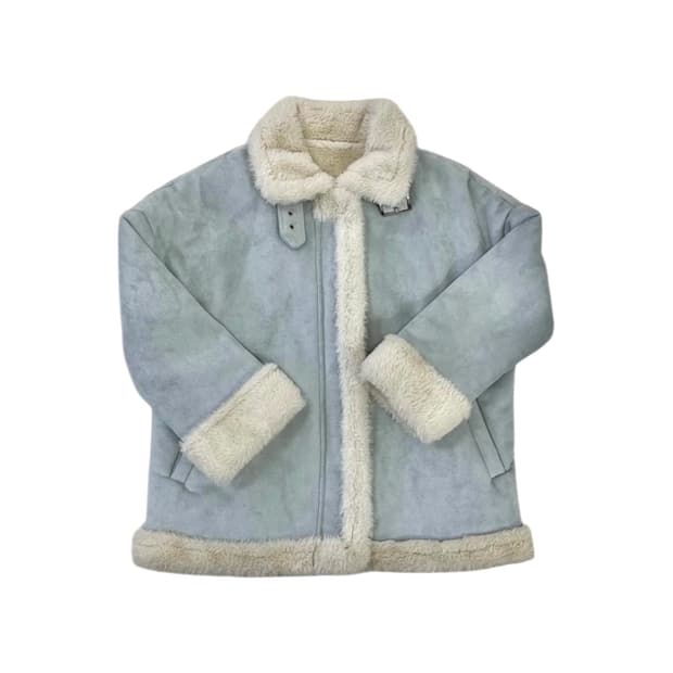 빈티지 B-3 무스탕 자켓 스카이블루