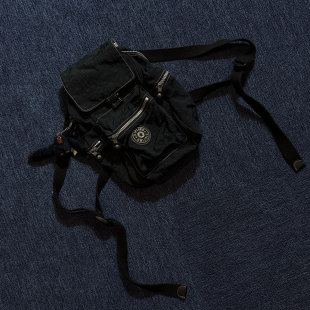 키플링 블랙 미니 백팩