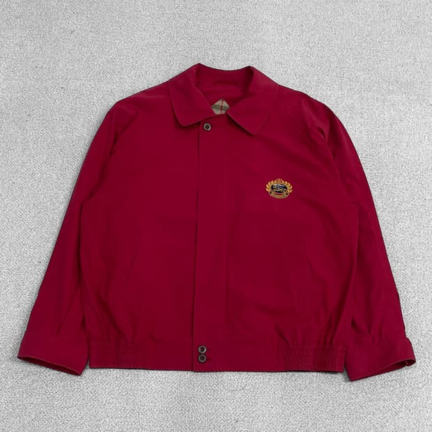 버버리 Burberry 아카이브 블루종 자켓 레드