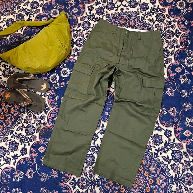 에프엠제이(FMJ) 워크웨어 밀리터리 카키 카고팬츠
